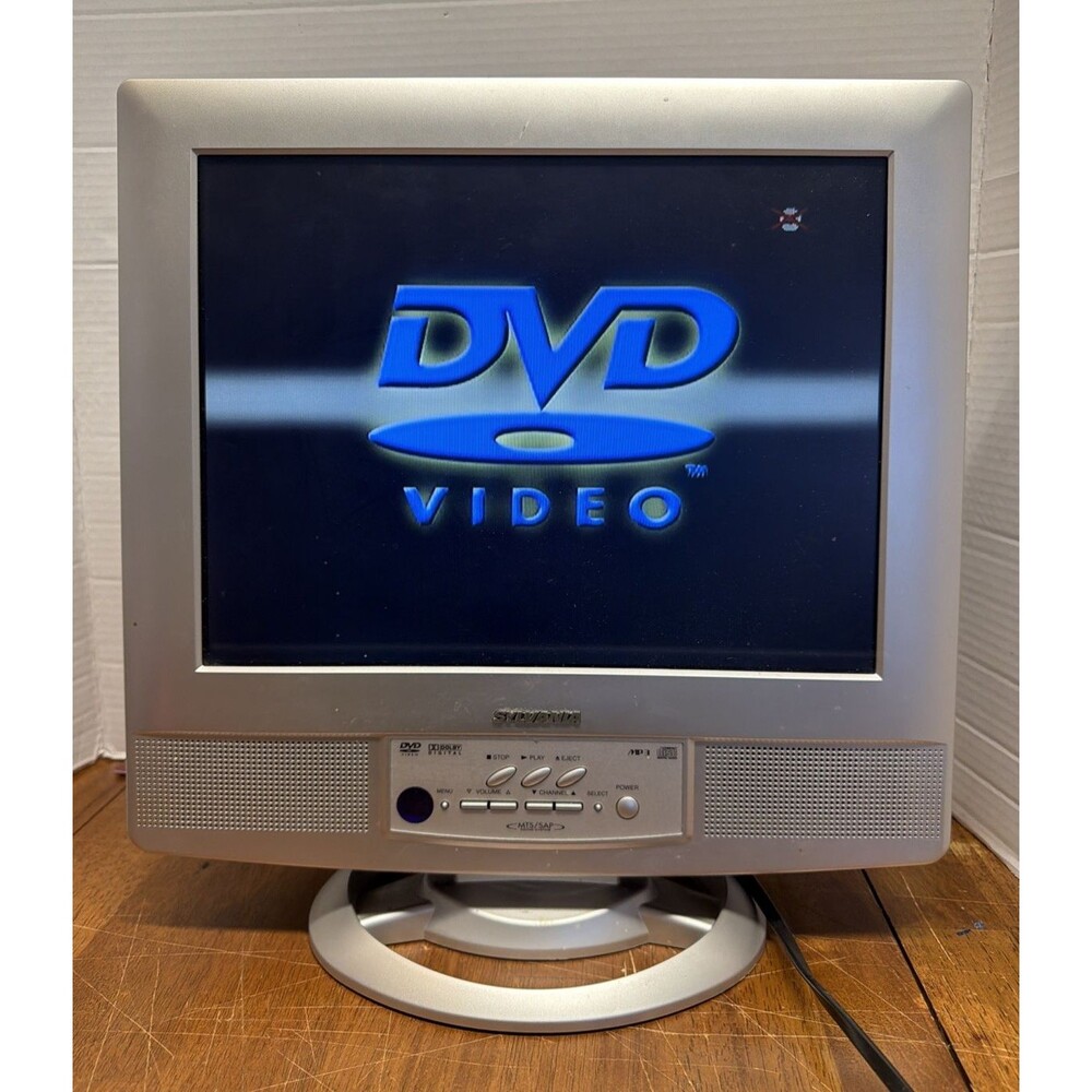Sylvania LCD TV/DVD Combo Unit 15" TV Tested Retro Gaming 6615LDF 2005